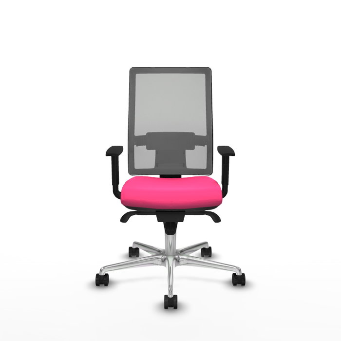 PIQUERAS Y CRESPO Silla de oficina Horna Rosa y Gris