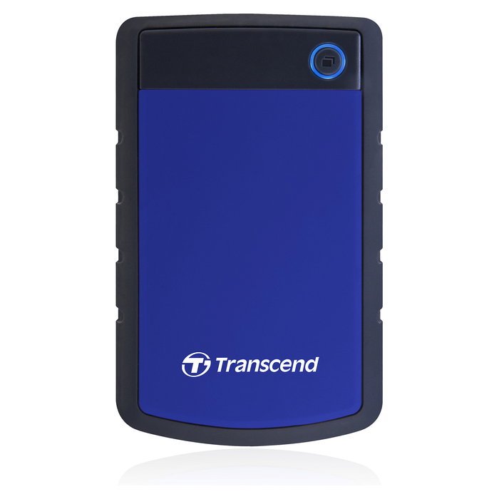 Transcend StoreJet 25H3 HDD Externo 1TB 2.5" USB 3.0, Resistente a Golpes, Negro Azul, SJ25H3B