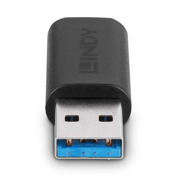Lindy Adaptador USB 3.2 Tipo A a C, Conexión USB-C a Puerto USB-A, Velocidad de Transferencia 10Gbps