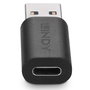 Lindy Adaptador USB 3.2 Tipo A a C, Conexión USB-C a Puerto USB-A, Velocidad de Transferencia 10Gbps