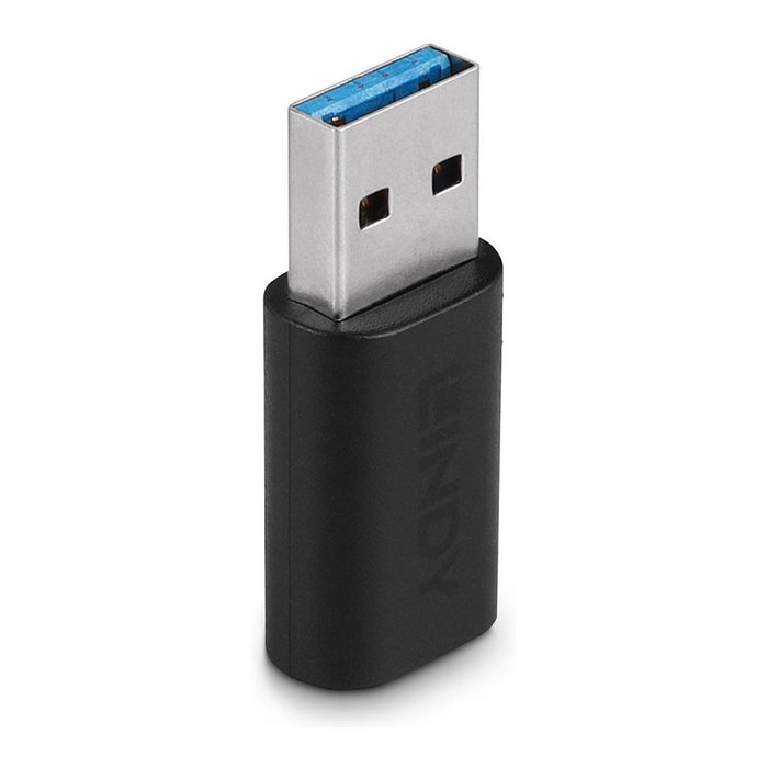 Lindy Adaptador USB 3.2 Type A a C 41904 Negro