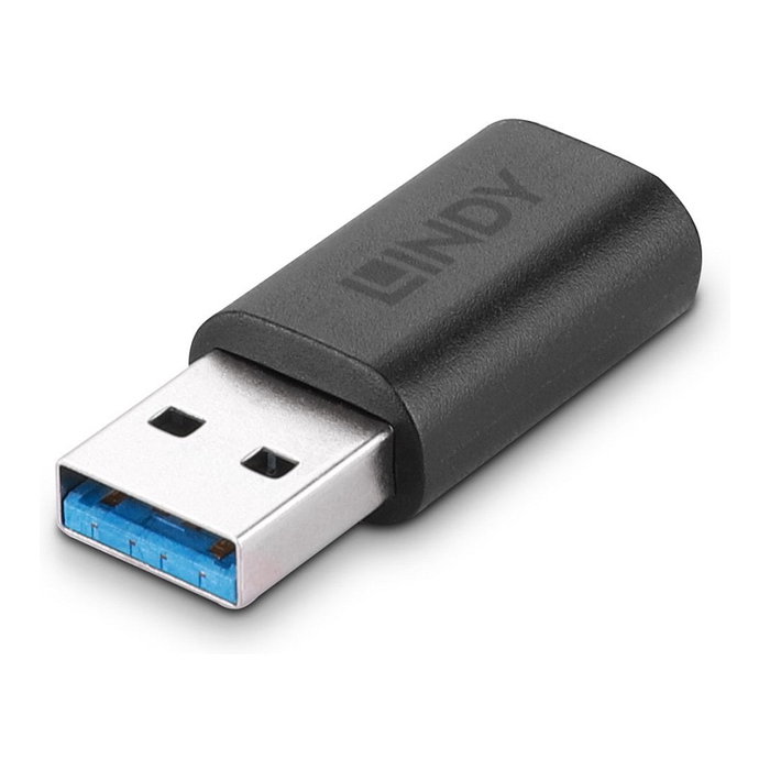 Lindy Adaptador USB 3.2 Type A a C 41904 Negro