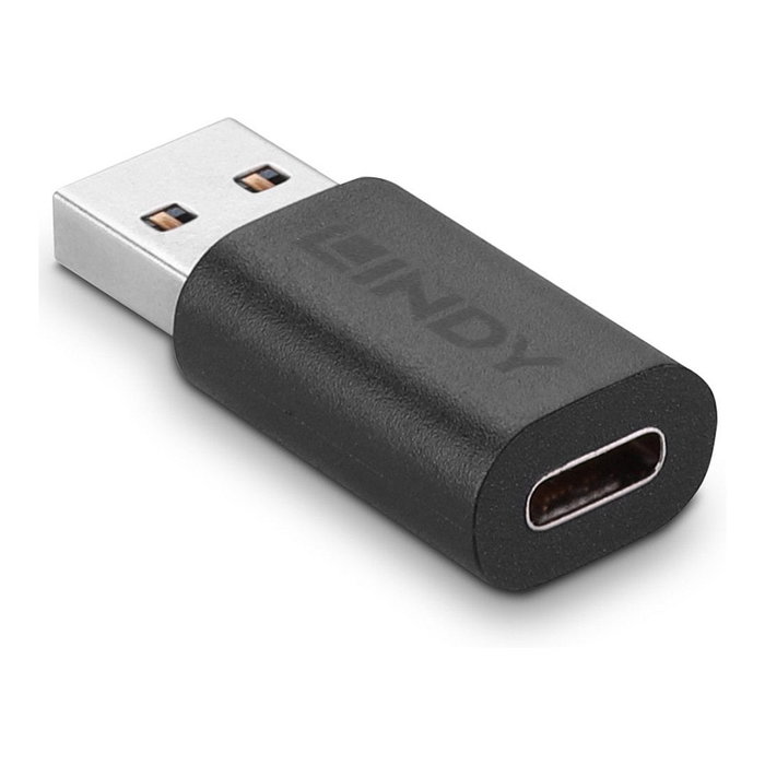 Lindy Adaptador USB 3.2 Type A a C 41904 Negro