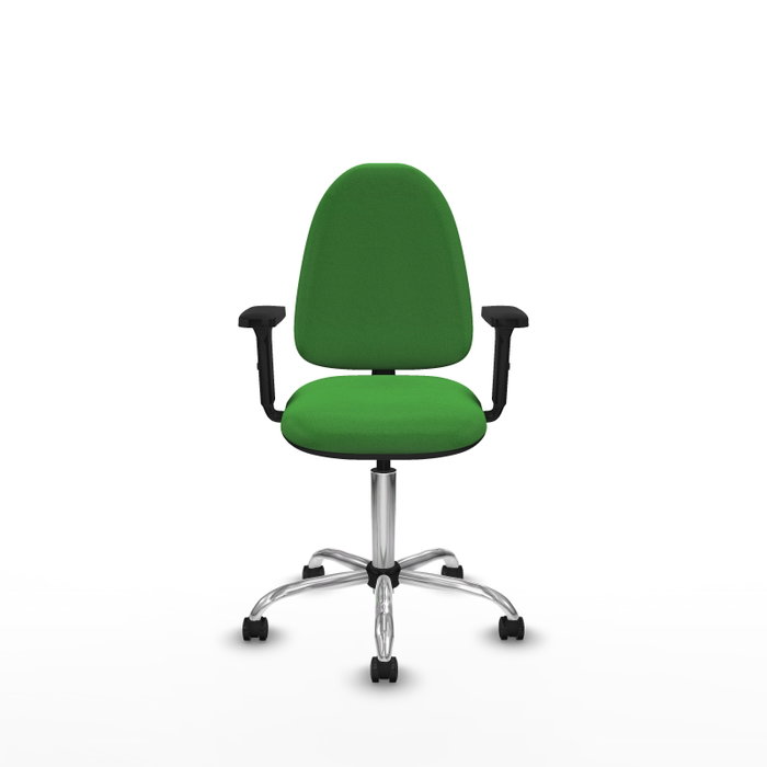 PIQUERAS Y CRESPO Silla de oficina Aýna Verde con Brazos 2D