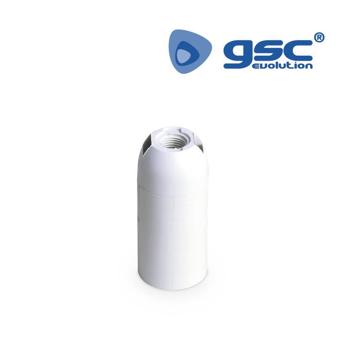 GSC Evolution Portalámparas termoplástico liso E14 Blanco