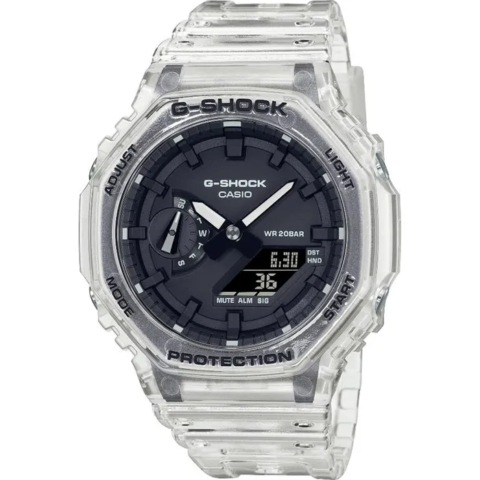 Casio G-SHOCK GA-110 Reloj Multifunción Resistente a Golpes Blanco Transparente