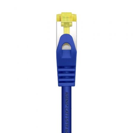 AISENS - CABLE DE RED LATIGUILLO RJ45 LSZH CAT.7 600 MHZ S/FTP PIMF AWG26, AZUL, 1.0M