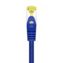 AISENS - CABLE DE RED LATIGUILLO RJ45 LSZH CAT.7 600 MHZ S/FTP PIMF AWG26, AZUL, 1.0M