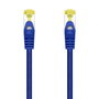 AISENS - CABLE DE RED LATIGUILLO RJ45 LSZH CAT.7 600 MHZ S/FTP PIMF AWG26, AZUL, 1.0M