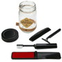 Cosmetic Club Tarro Especial Viaje 4 Piezas: Peine, Maquinilla Afeitar, Rodillo Pelusa, Cepillo Dientes