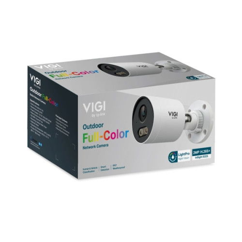 TP-Link Cámara de Seguridad IP Exterior InSight S325 (INSIGHT S325(2.8MM)) 2MP/1080p, Tipo Bala, Montaje Techo/Pared/Poste, IP67, Visión Nocturna 30m, IA, Detección de Personas, PoE
