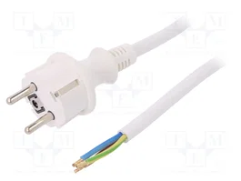 PLASTROL Cable de Alimentación H05VV-F 3x2,5mm2 1,5m