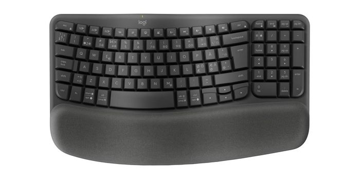 Logitech Wave Keys Teclado Ergonómico e Inalámbrico para Negocios con Reposamanos Acolchado - Diseño Wave, Multi-OS, Conectividad Bluetooth y Logi Bolt Logitech Wave Keys Teclado Ergonómico e Inalámbrico para Negocios con Reposamanos Acolchado - Diseño Wave, Multi-OS, Conectividad Bluetooth y Logi Bolt