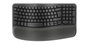Logitech Wave Keys Teclado Ergonómico e Inalámbrico para Negocios con Reposamanos Acolchado - Diseño Wave, Multi-OS, Conectividad Bluetooth y Logi Bolt