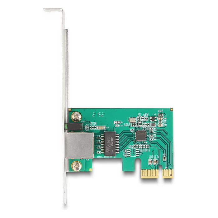 DeLOCK Tarjeta de Red PCI Express x1 2.5 Gigabit LAN 1x RJ45 RTL8125B - 2500 Mbit/s para Windows y Linux