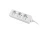 Lanberg Regleta de 1.5m con 3 tomas PL, blanca