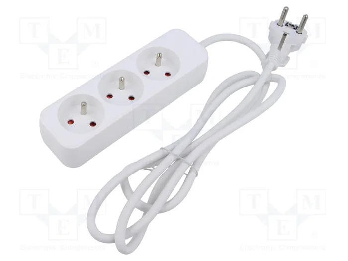 Lanberg Regleta de 1.5m con 3 tomas PL, blanca Lanberg Regleta de 1.5m con 3 tomas PL, blanca