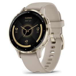 Garmin Venu 3S Smartwatch French Grey, 41 mm, Pantalla AMOLED 1.2", Frecuencia Cardíaca, GPS, Monitor Sueño y Energía, Resistente al Agua, para iPhone y Android