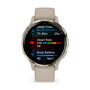 Garmin Reloj Inteligente Venu 3S Beige 010-02785-02 - Wearable con GPS, Monitor de Salud y Notificaciones