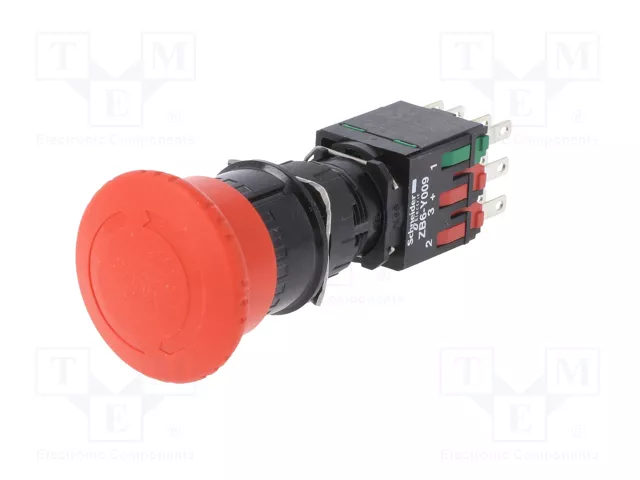 SCHNEIDER ELECTRIC Interruptor de emergencia Harmony XB6 16mm rojo
