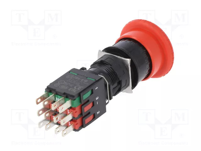SCHNEIDER ELECTRIC Interruptor de emergencia Harmony XB6 16mm rojo