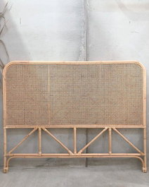 DKD Home Decor Cabecero de Cama de Ratán Natural 177x129 cm