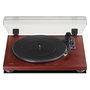 TEAC TN-180BT-A3 Tocadiscos de tracción por correa semiautomático con Bluetooth y cartucho Audio-Technica, color negro y cereza