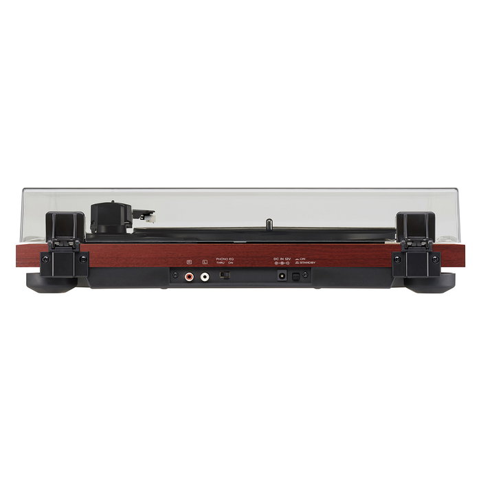 TEAC TN-180BT-A3 Tocadiscos de tracción por correa semiautomático con Bluetooth y cartucho Audio-Technica, color negro y cereza