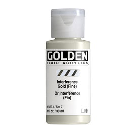 Golden Colores Acrílicos Fluidos Oro Interferencia Fino 30 ml