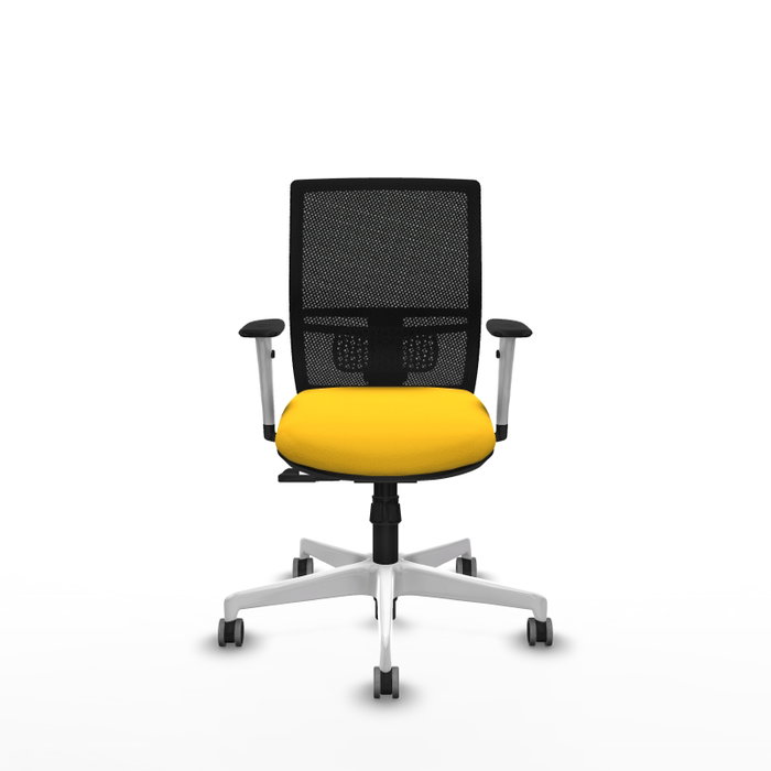 PIQUERAS Y CRESPO Silla de oficina Yunquera con mecanismo Sincro, Amarillo y Negro PIQUERAS Y CRESPO Silla de oficina Yunquera con mecanismo Sincro, Amarillo y Negro