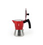 Inde Cafetera 9 Servicios Inducción Acero Inoxidable Aluminio Roja 19 cm Largo x 11.7 cm Ancho x 20.9 cm Alto (6 Unidades)