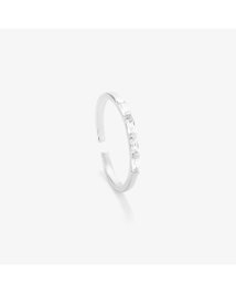 Radiant Anillo Baguettes Silver BASICS Gris