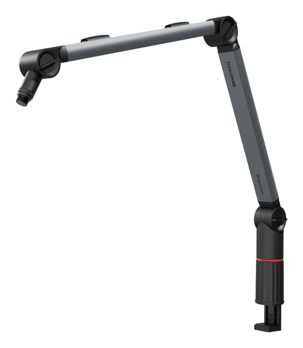 GENESIS NGM-2157 Soporte de Brazo para Micrófono Profesional de Escritorio Gris de Aluminio