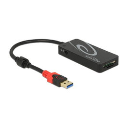 DeLOCK Hub USB 3.2 Gen 1 con 3 puertos USB Tipo-A y lector de tarjetas