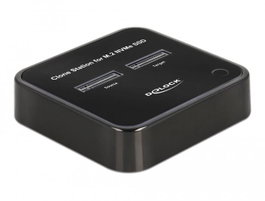 DeLOCK Estación de acoplamiento para 2 x M.2 NVMe PCIe SSD con función de clonación 64177