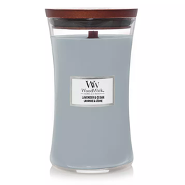 Woodwick Vela Aromática Grande Lavender & Cedar 609 gr