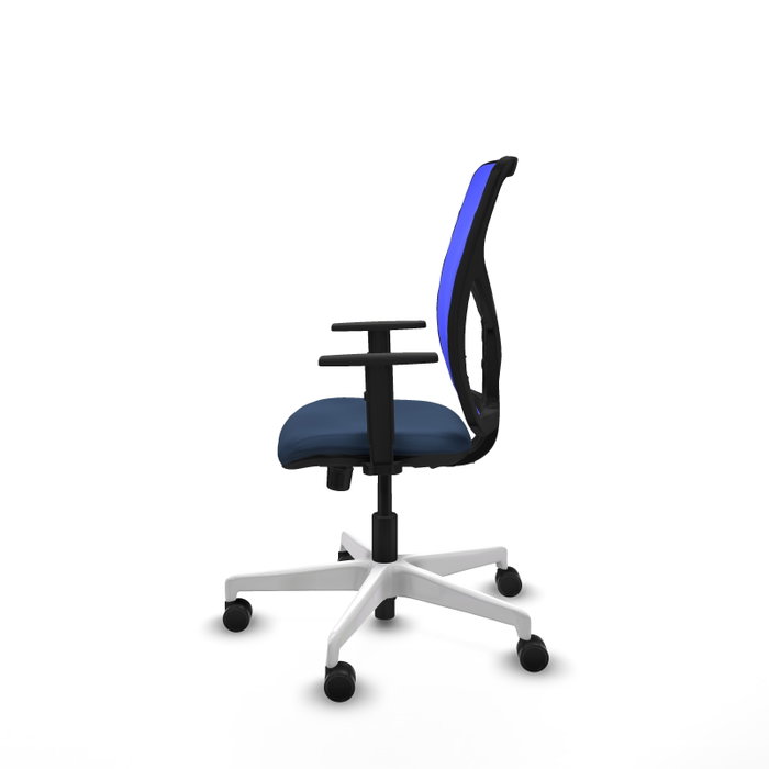 PIQUERAS Y CRESPO Silla de oficina Motilla Azul marino y Azul con mecanismo Sincro