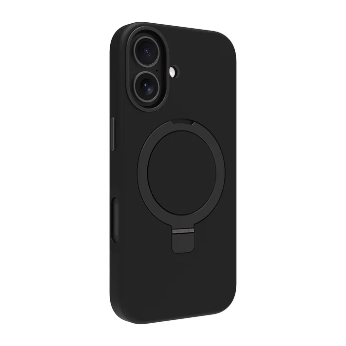 Dbramante1928 Roskilde Kick ICON Carcasa Trasera para Apple iPhone 17 - Negro - Compatible con MagSafe, Protección contra Caídas y Soporte de Sobremesa