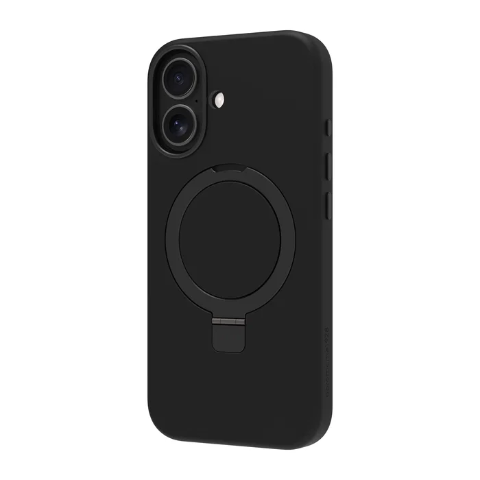 Dbramante1928 Roskilde Kick ICON Carcasa Trasera para Apple iPhone 17 - Negro - Compatible con MagSafe, Protección contra Caídas y Soporte de Sobremesa