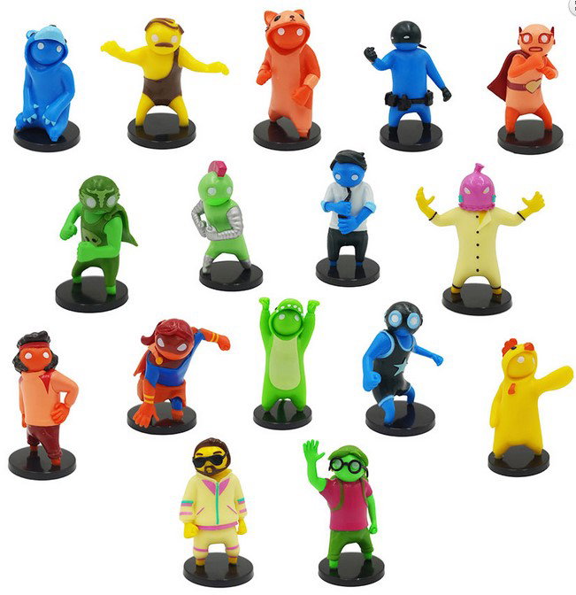 Bizak Figura Gang Beasts Caja Deluxe Pack con 8 Figuras Coleccionables