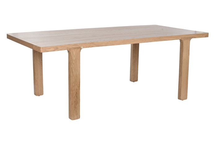 DKD Home Decor Mesa de Comedor Roble MDF Veneer Natural DKD Home Decor Mesa de Comedor Roble MDF Veneer Natural