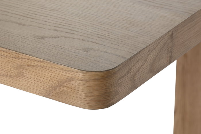 DKD Home Decor Mesa de Comedor Roble MDF Veneer Natural DKD Home Decor Mesa de Comedor Roble MDF Veneer Natural