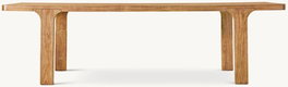 DKD Home Decor Mesa de Comedor Roble MDF Veneer Natural
