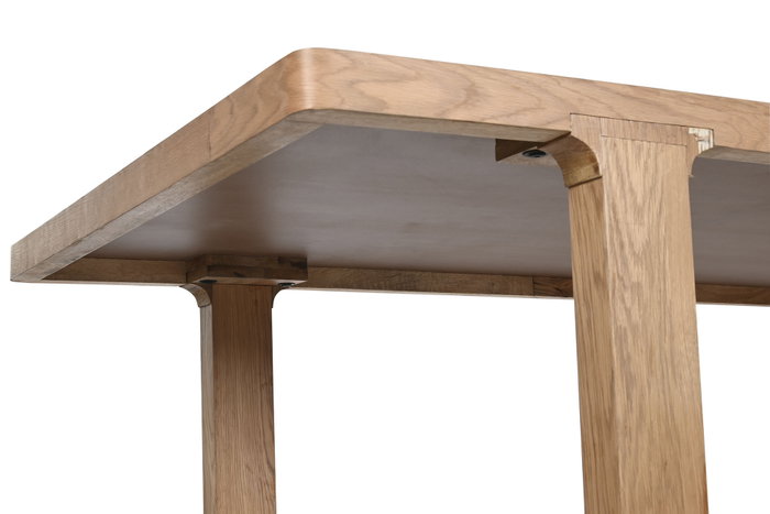 DKD Home Decor Mesa de Comedor Roble MDF Veneer Natural DKD Home Decor Mesa de Comedor Roble MDF Veneer Natural