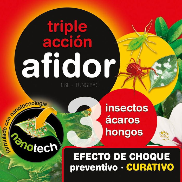 Flower - Insecticida Fungicida Acaricida Triple Acción para Plantas, 450 ml - Efecto Choque, Previene y Cura Hongos y Ácaros como Araña Roja