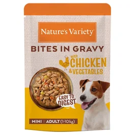 Affinity Nature'S V Dog Wet Bites Mini Pollo & Verduras 24x100 g Comida Húmeda para Perros