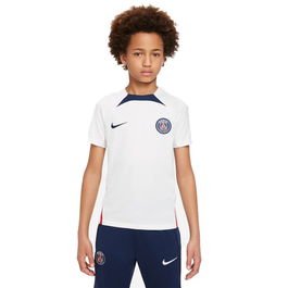 Camiseta de Fútbol de Manga Corta para Niños Nike París Saint-Germain Strike Blanco S