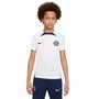 Camiseta de Fútbol de Manga Corta para Niños Nike París Saint-Germain Strike Blanco S