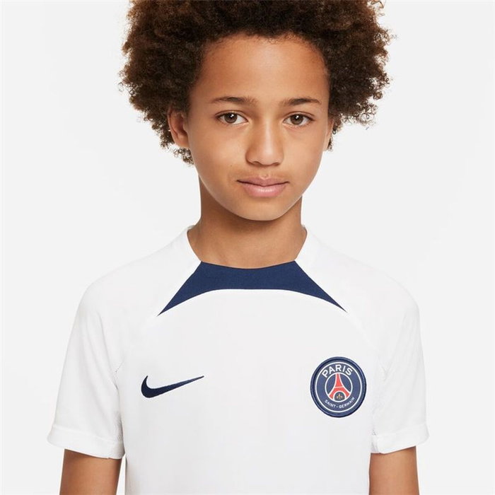 Camiseta de Fútbol de Manga Corta para Niños Nike París Saint-Germain Strike Blanco S
