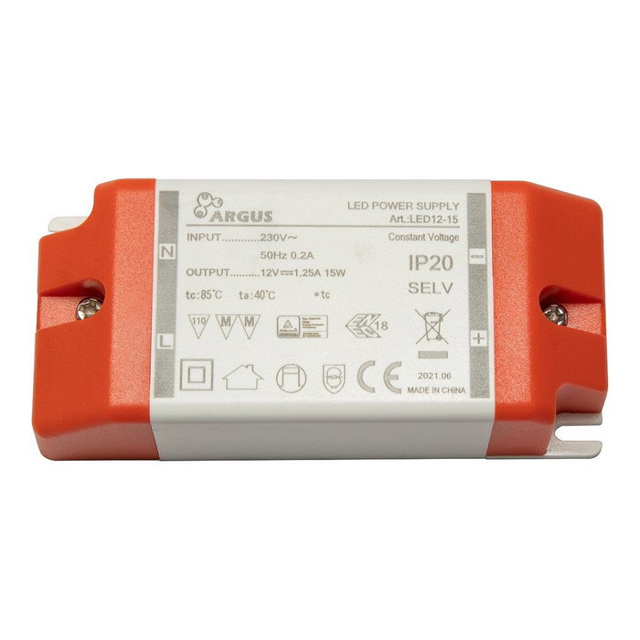 Inter-Tech LED12-15 Transformador LED 15W 12V 1250mA IP20